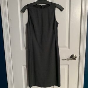 Theory Gray Sleeveless Sheath Dress